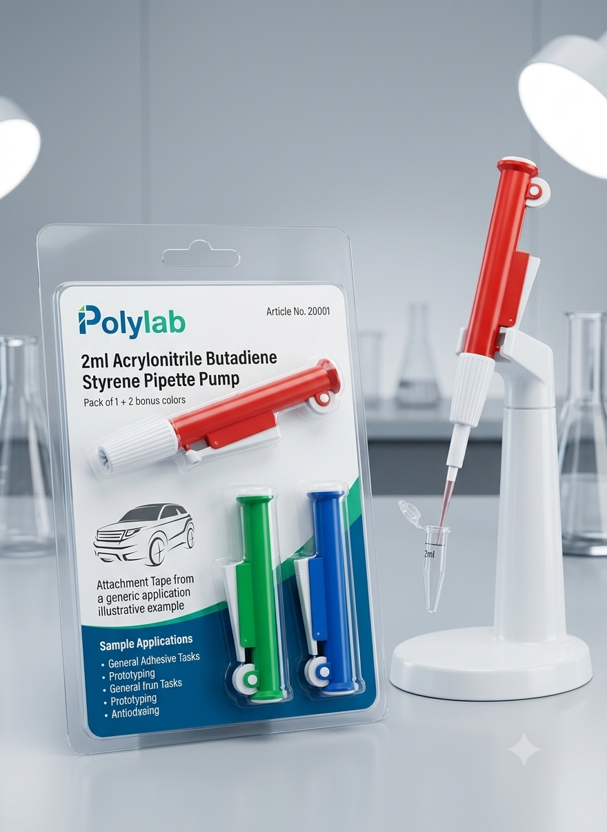 Polylab 2ml Acrylonitrile Butadiene Styrene Pipette Pump, 20001 (Pack of 1)