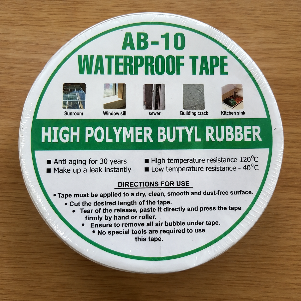 Waterproof Butyl Tape, Aluminium Foil, Self Adhesive, Heavy Duty, for Pipe and Roof Leakage Repair, Crack, Wall, Tank, Window Sealing, Silver (6 Inch - 5 Meter)