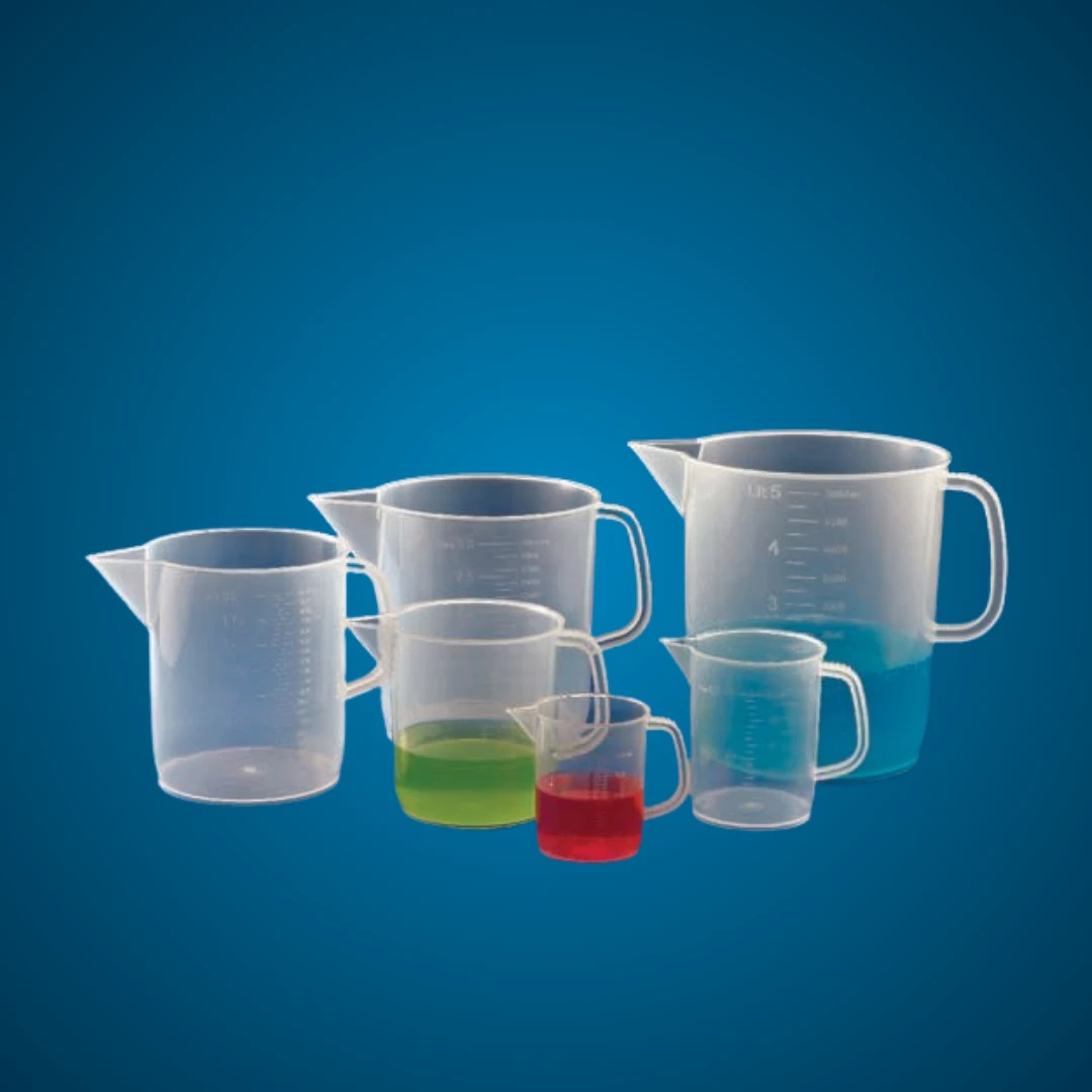 Polylab 1000ml Polypropylene Euro design Measuring Jug, 81122 (Pack of 6)