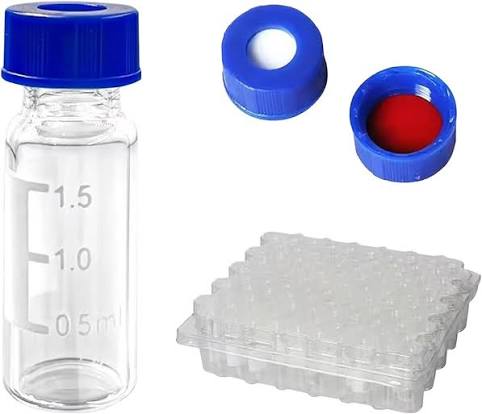 HPLC CLEAR VIALS 2 ML WITH SEPTA SLITED NON BONDEND (100 Vials)