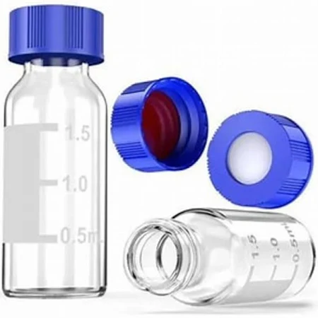 HPLC CLEAR VIALS 2 ML WITH SEPTA SLITED NON BONDEND (100 Vials) thumbnail 2