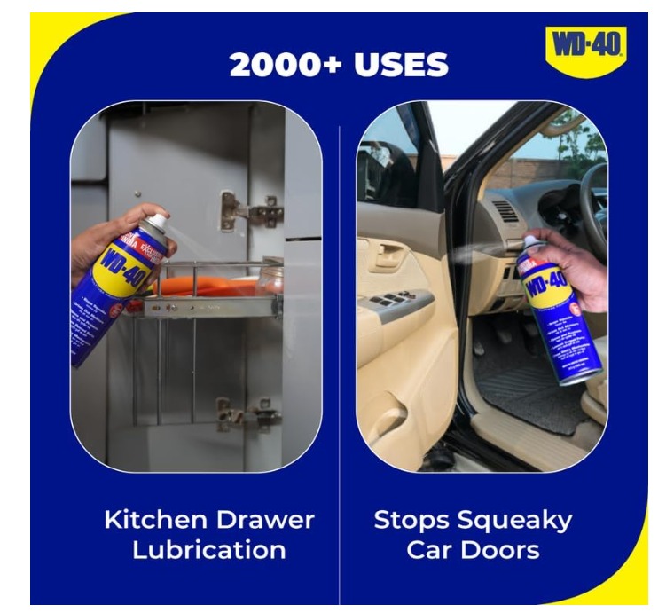 (420ml ) Multipurpose Car care Spray, Bike Chain Cleaner & Chain Lube Spray Wd40 Rust Remover Oil Flush and Treatment (420 ml, Pack of 1) thumbnail 6