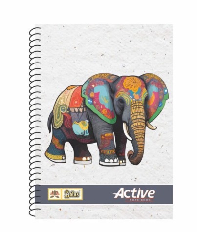 LOTUS STATIONERY Active Spiral Notebook  A4 Notebook Single line 396 Pages (White, Pack of 1) thumbnail 2