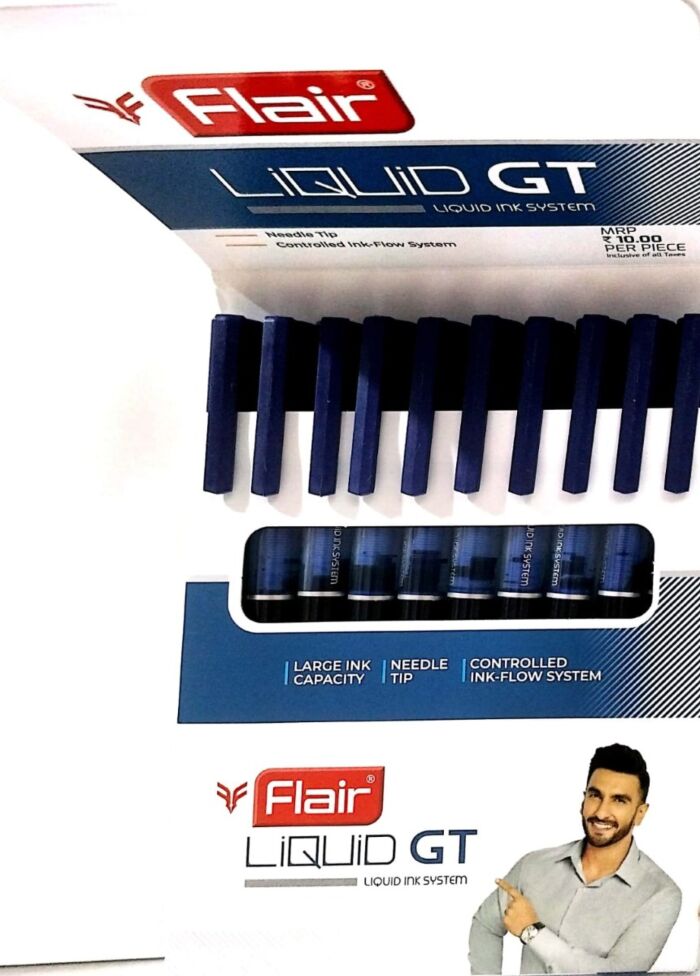 Flair | Liquid GT Liquid Lnk Pen | Ink Blue | Pack of 10 Pcs | thumbnail 2
