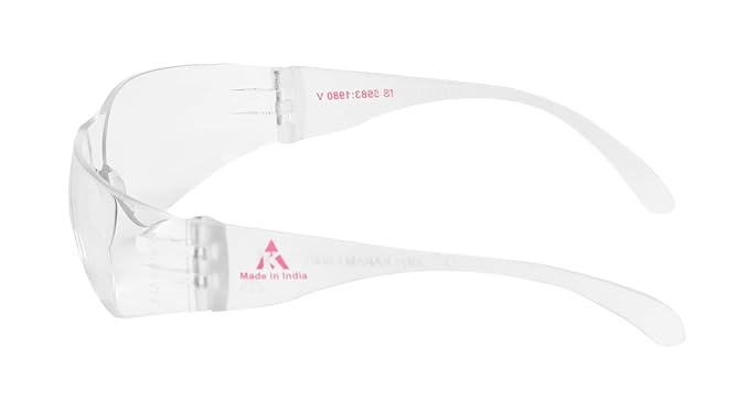 Karam ES 001 Safety Goggles - Clear Lens, Lightweight, Scratch & Impact Resistant(Pack-1 pc) thumbnail 2