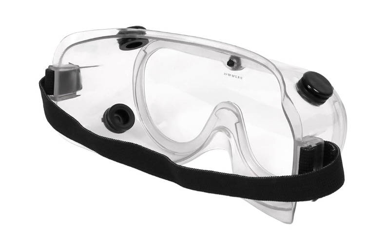 Udyogi UD 49 | EN Certified Spalsh protection goggles for paint, laboratory, chemical work | Transparent Lens | Anti-scratch | Adjustable headband | UV Protection | |Pack of 10 pcs thumbnail 4