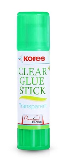 KORES Clear Glue Stick 25 gms (Pack of 12)