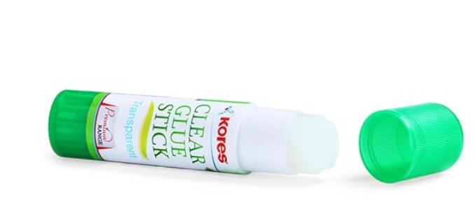 KORES Clear Glue Stick 25 gms (Pack of 12) thumbnail 2