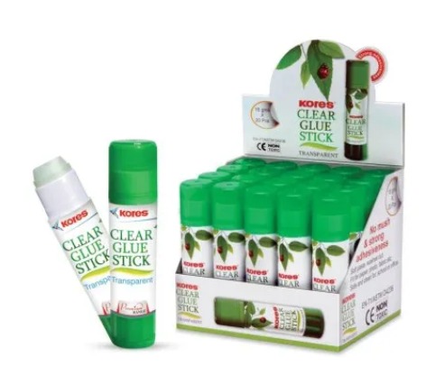 KORES Clear Glue Stick 25 gms (Pack of 12) thumbnail 5