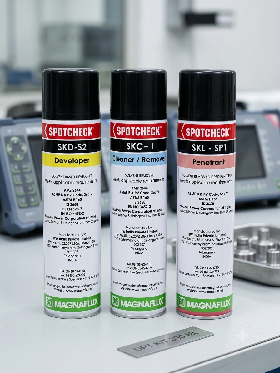 MAGNAFLUX Dye Penetrant Testing Kit  330ml each (1set) thumbnail 1