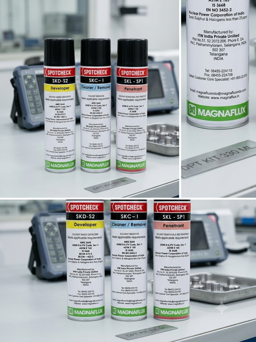 MAGNAFLUX Dye Penetrant Testing Kit  330ml each (1set) thumbnail 2