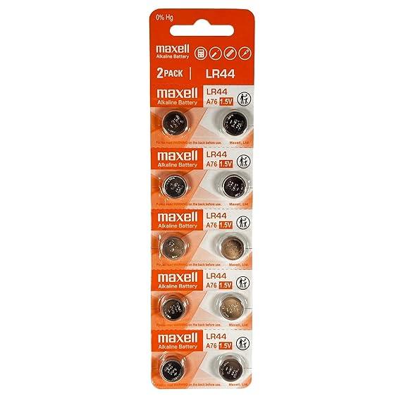 Maxell LR44  1.5V Alkaline Button cell Battery - 10Pieces Pack thumbnail 3