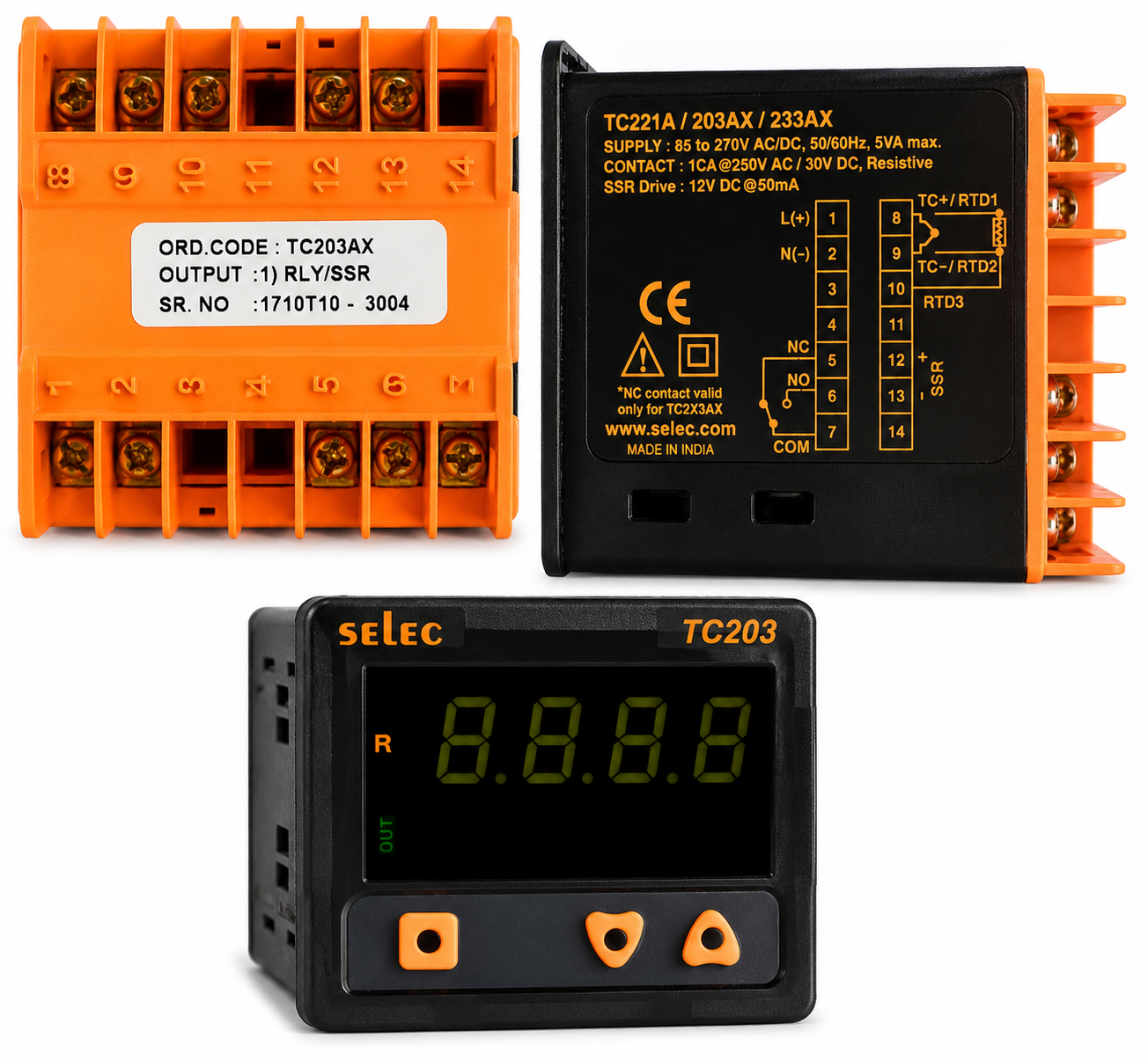 Selec TC203AX Temperature Controller