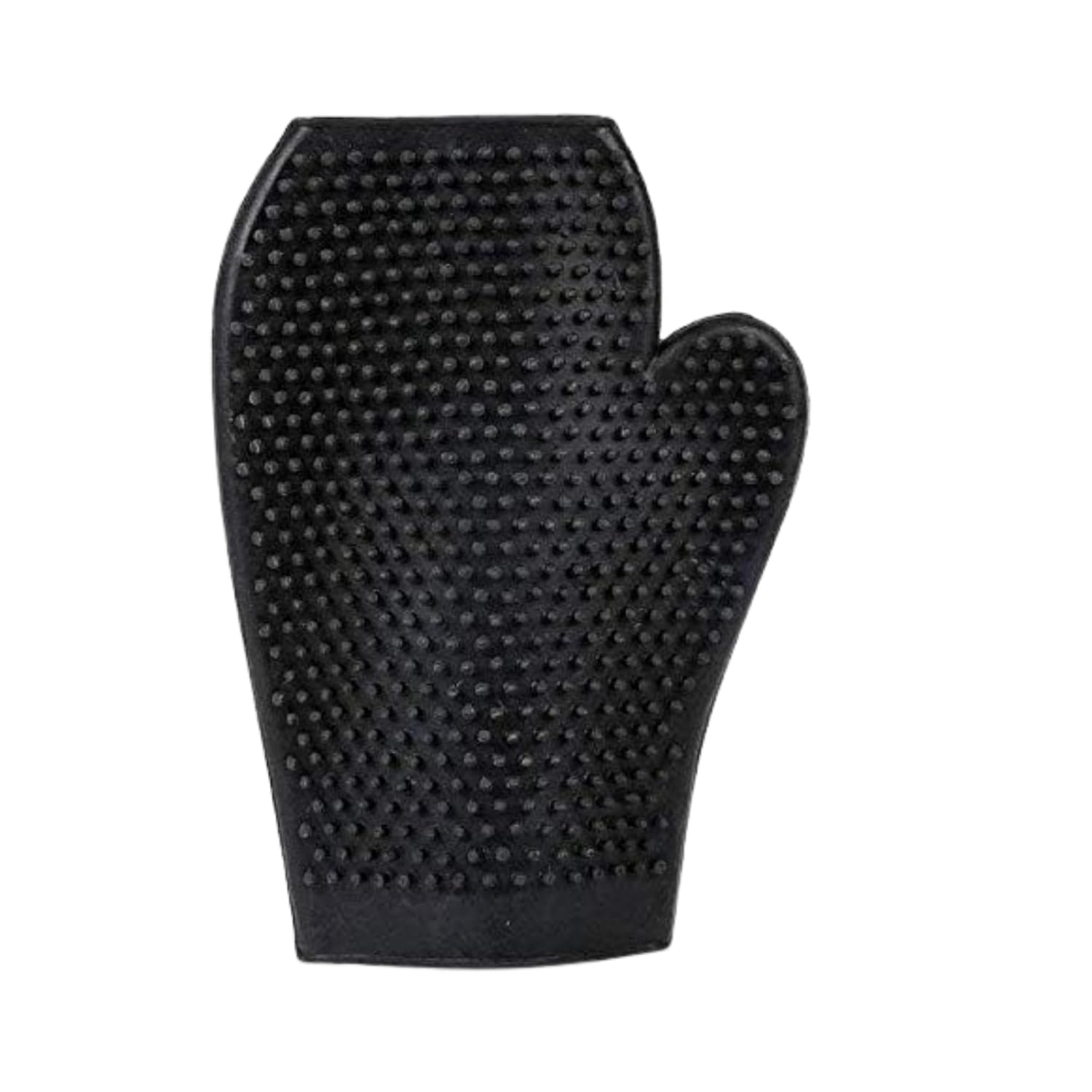 Pet Grooming Gloves for Bath & Shedding – Rubber Massage Brush for Dogs, Horses, Cows – Hair Removal, Wet & Dry Use, Firm Grip, Durable & Easy to Clean for All Fur Types (Carbon Black)