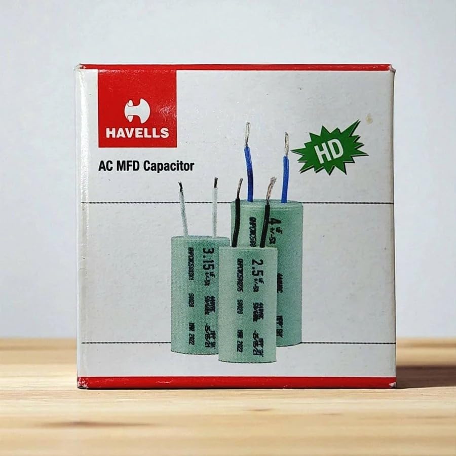 Original HAVELLS 2.5 Mfd Capacitor For All Ceiling  Fans (Pack Of 4) thumbnail 2