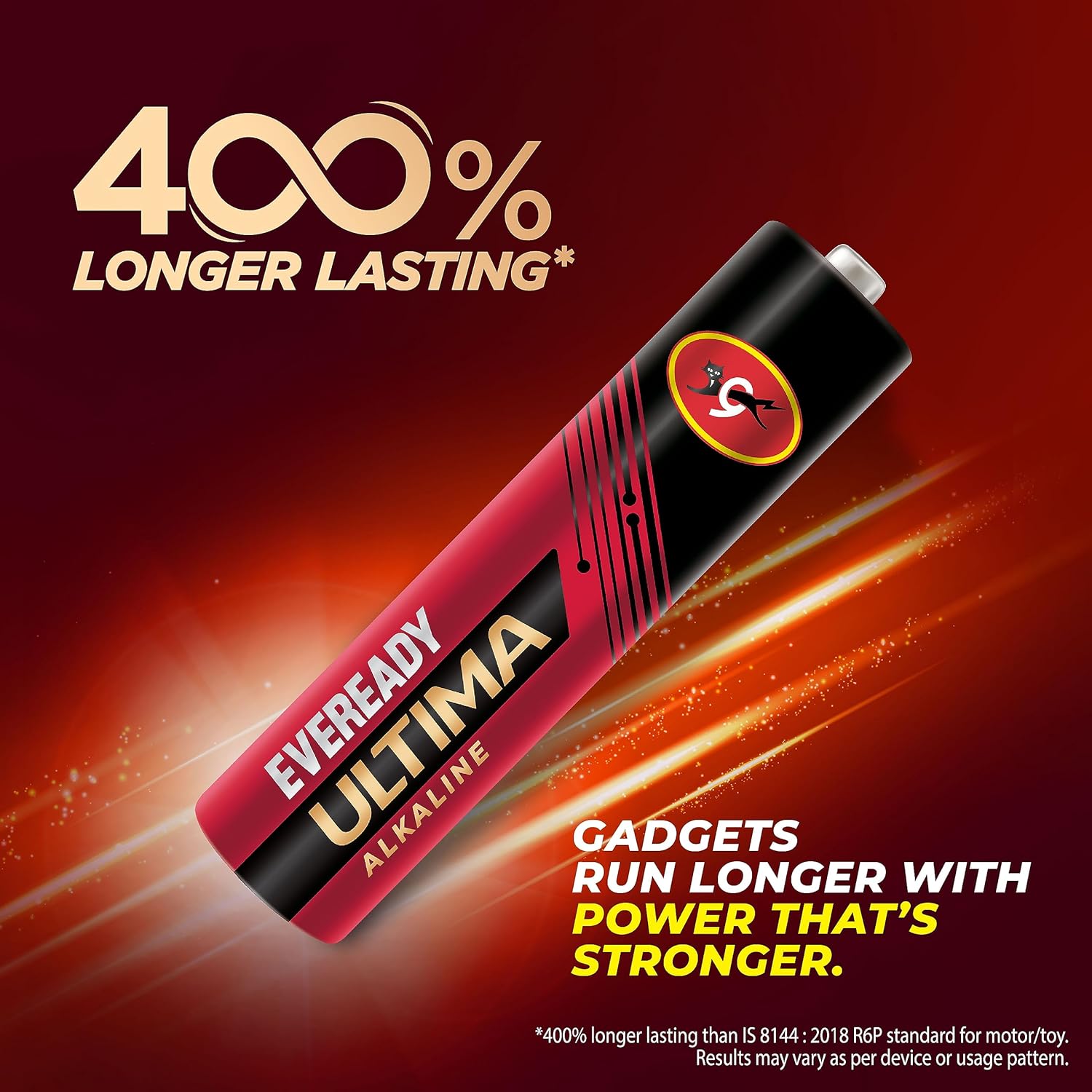 Eveready Ultima Alkaline AAA Battery, 400% Longer Lasting, Anti-Leak Turbolock Technology, Eco-Friendly Batteries for High-Drain Devices Household Devices & Toys, 400% Longer Lasting, Anti-Leak Turbolock Technology, Eco-Friendly, For High-Drain Devices Household Devices & Toys  (Pack of 10) thumbnail 2